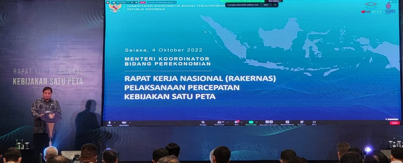 Kepala Bappedalitbang Prov. Kalteng Hadiri Rakernas Kebijakan Satu Peta