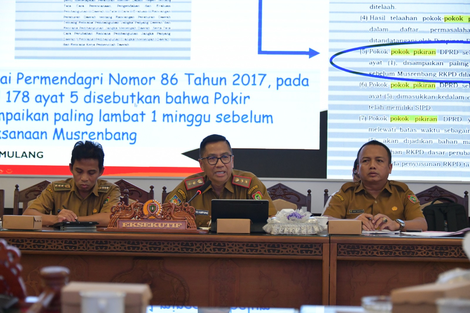 DPRD Kalteng Gelar Rapat Gabungan Bahas Teknis Penginputan Pokok Pikiran Dewan